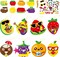 32‑Pack Hawaiian Fruit DIY Sticker Art Craft Kit for Kids | Summer Party Favors, Early Education & Classroom Fun Game Activities